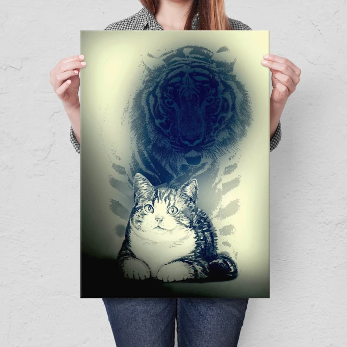 Plakat metalowy Druga natura Prezent