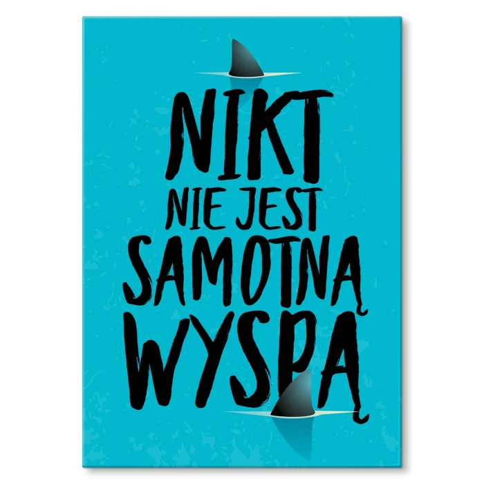Plakat metalowy Samotna wyspa Prezent
