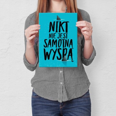 Plakat metalowy Samotna wyspa Prezent