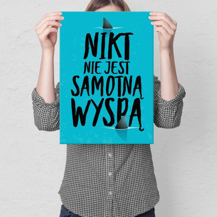 Plakat metalowy Samotna wyspa Prezent
