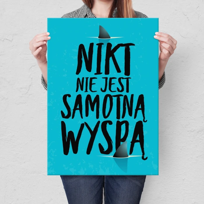 Plakat metalowy Samotna wyspa Prezent