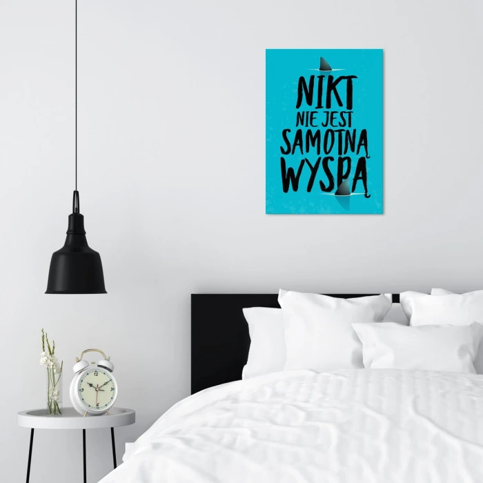 Plakat metalowy Samotna wyspa Prezent