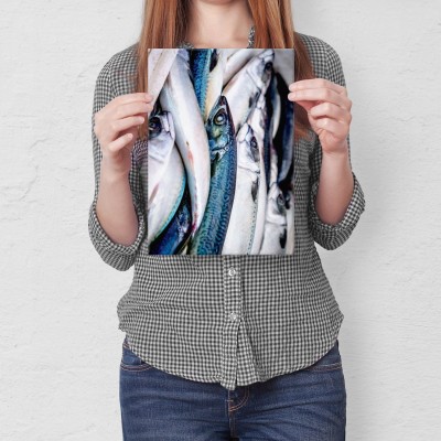 Plakat metalowy Ryby Prezent