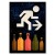 Plakat metalowy Run to drink Prezent