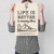 Plakat metalowy Life is better Prezent