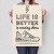 Plakat metalowy Life is better Prezent