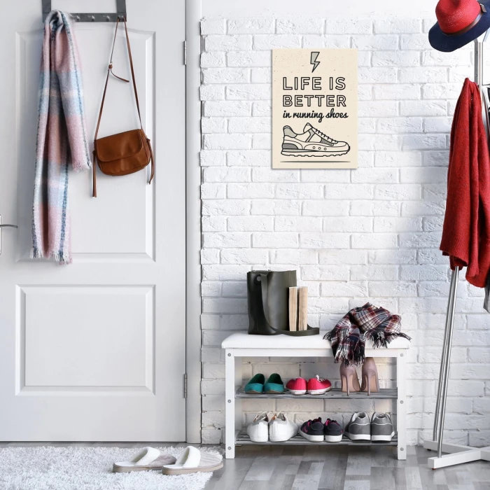 Plakat metalowy Life is better Prezent