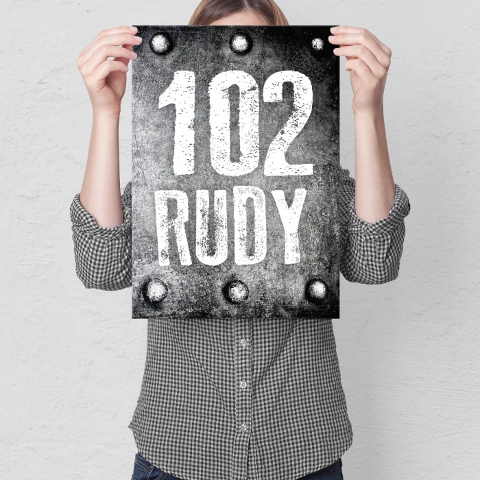 Plakat metalowy 102 Rudy Prezent