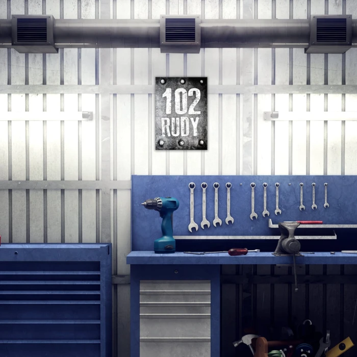 Plakat metalowy 102 Rudy Prezent