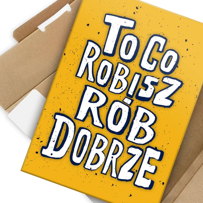 Plakat metalowy Rób dobrze Prezent