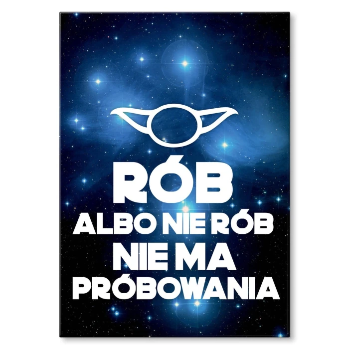 Plakat metalowy Nie ma próbowania Prezent