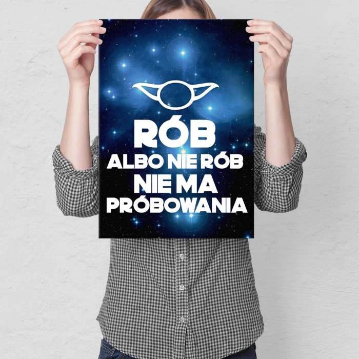 Plakat metalowy Nie ma próbowania Prezent