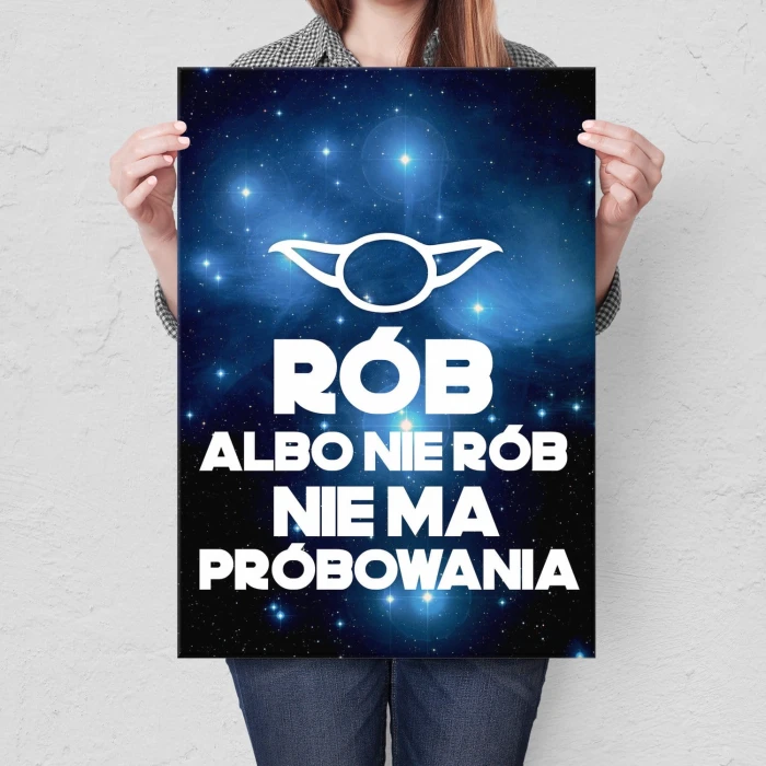 Plakat metalowy Nie ma próbowania Prezent