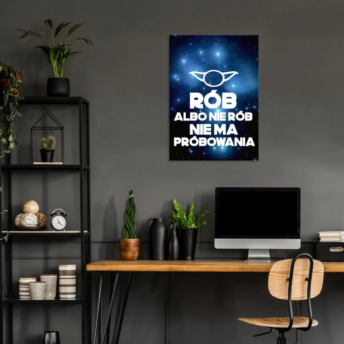 Plakat metalowy Nie ma próbowania Prezent