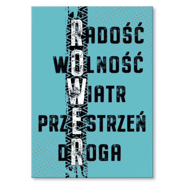 Plakat metalowy ROWER Prezent