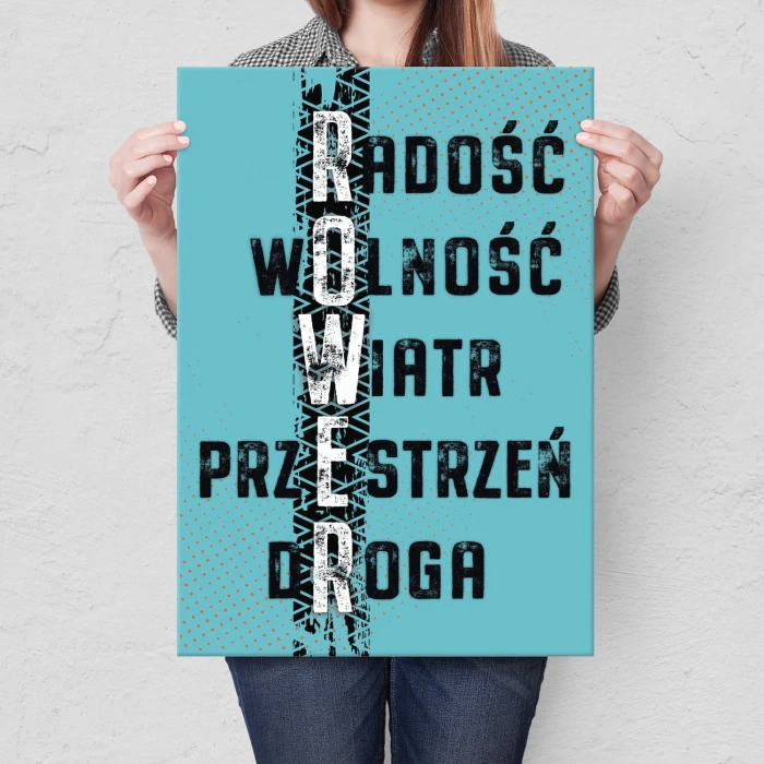Plakat metalowy ROWER Prezent