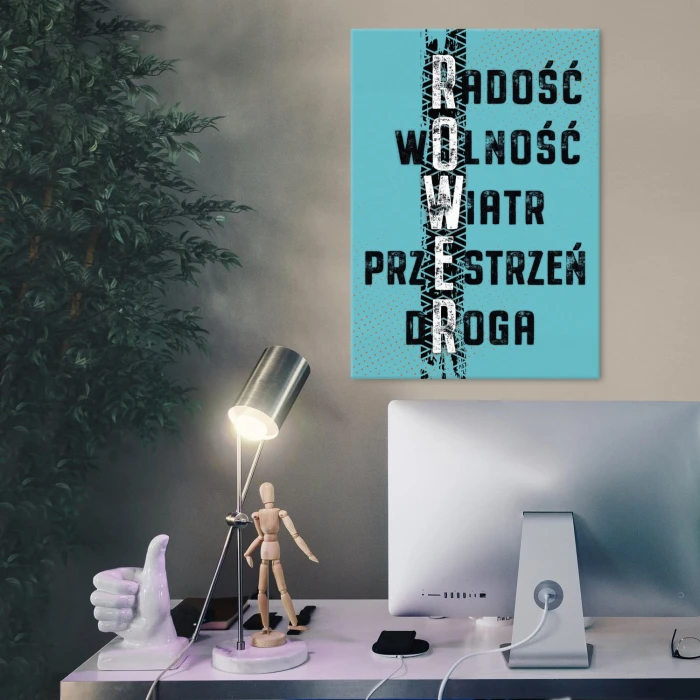 Plakat metalowy ROWER Prezent