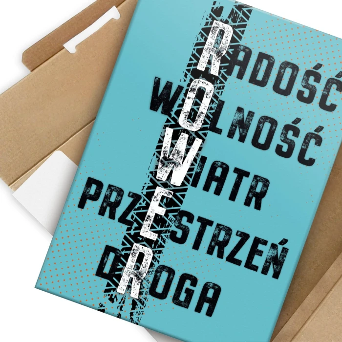 Plakat metalowy ROWER Prezent