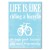 Plakat metalowy Life is like a bike Prezent