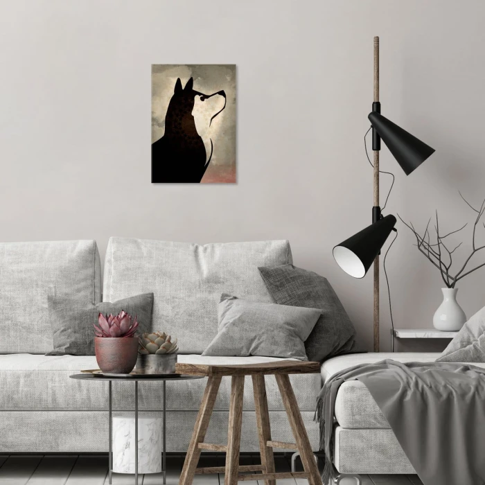 Plakat metalowy Pies Husky Prezent