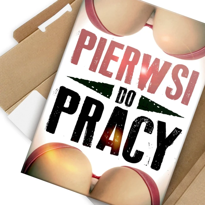 Plakat metalowy Pierwsi do pracy Prezent