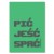 Plakat metalowy Pić jeść spać Prezent