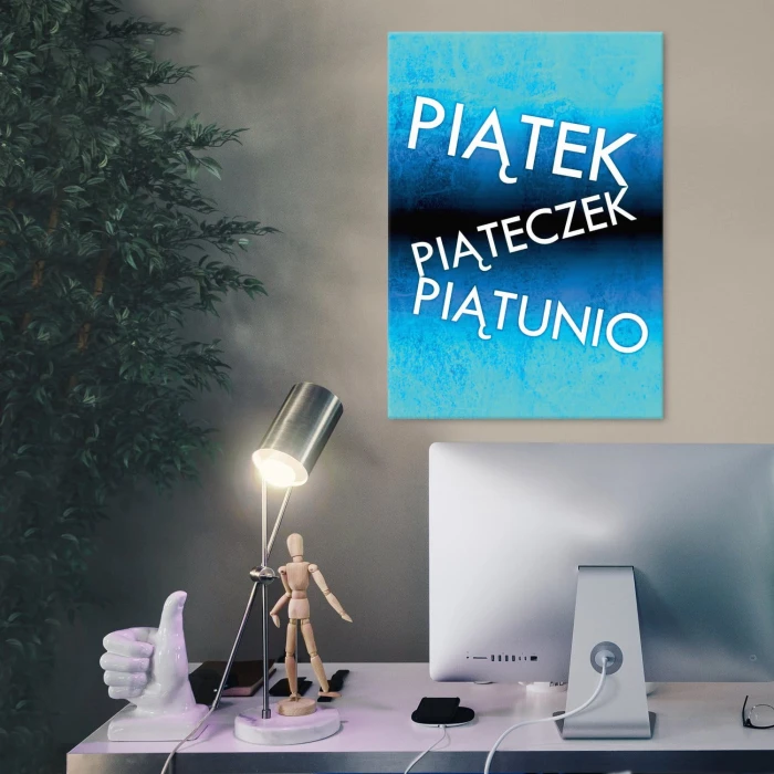 Plakat metalowy Piątek piątunio Prezent