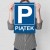 Plakat metalowy Parking piątek Prezent