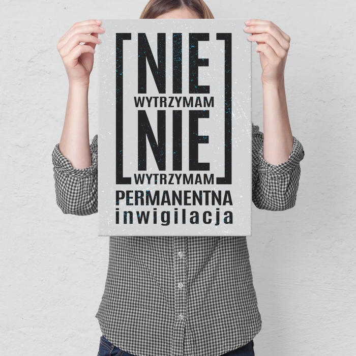 Plakat metalowy Permanentna inwigilacja Prezent