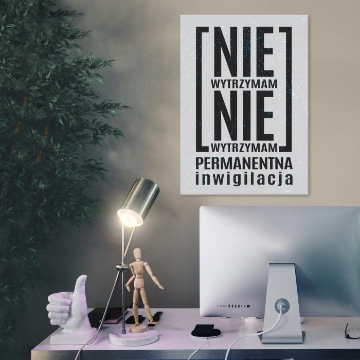 Plakat metalowy Permanentna inwigilacja Prezent