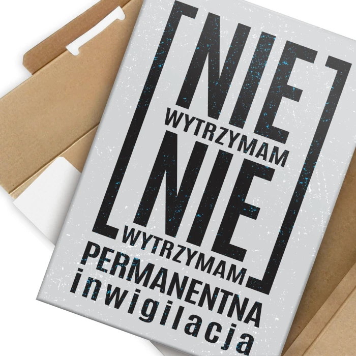 Plakat metalowy Permanentna inwigilacja Prezent