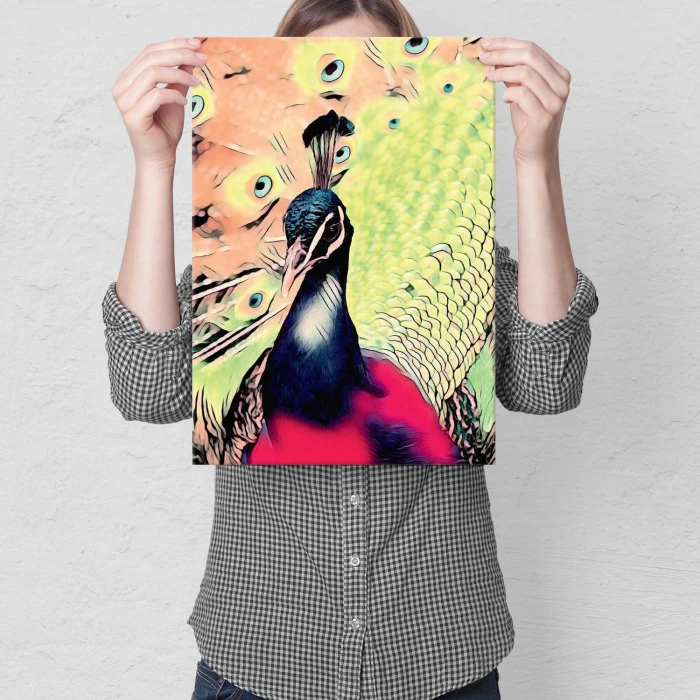 Plakat metalowy Paw Prezent