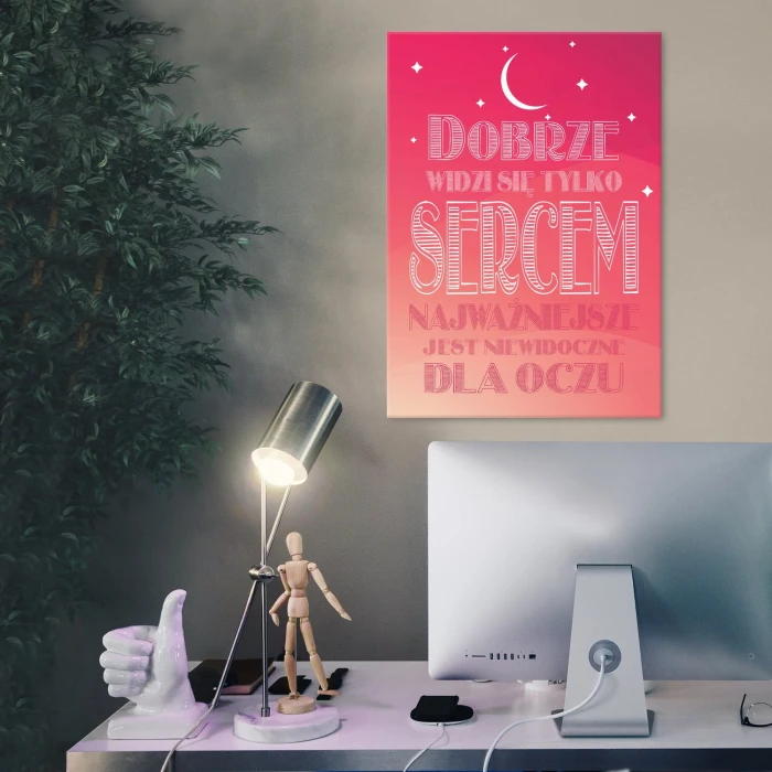 Plakat metalowy Niewidoczne na oczu Prezent