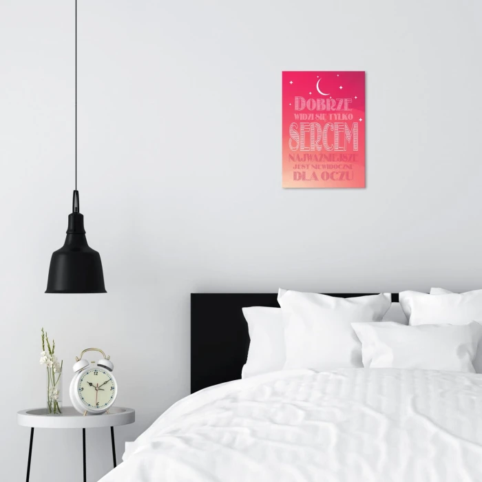 Plakat metalowy Niewidoczne na oczu Prezent