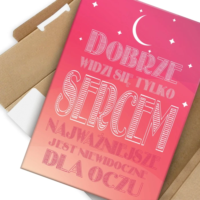Plakat metalowy Niewidoczne na oczu Prezent
