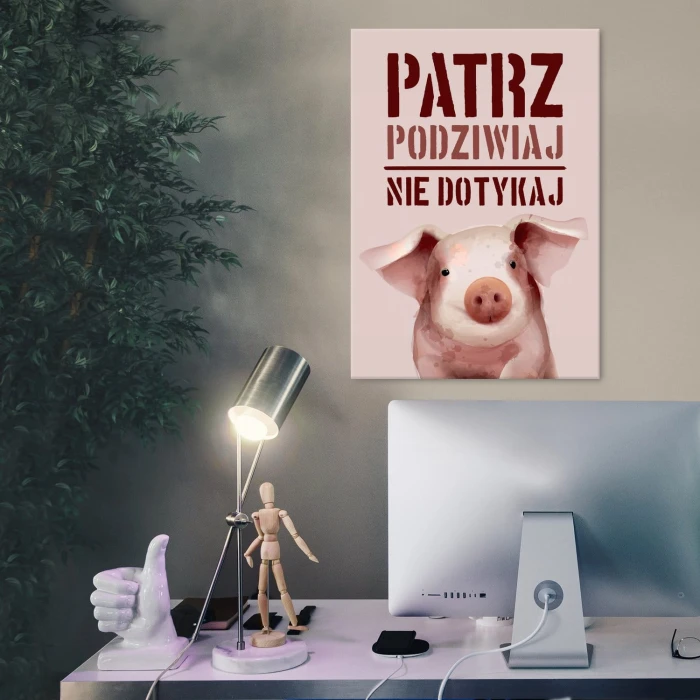 Plakat metalowy Patrz i podziwiaj Prezent