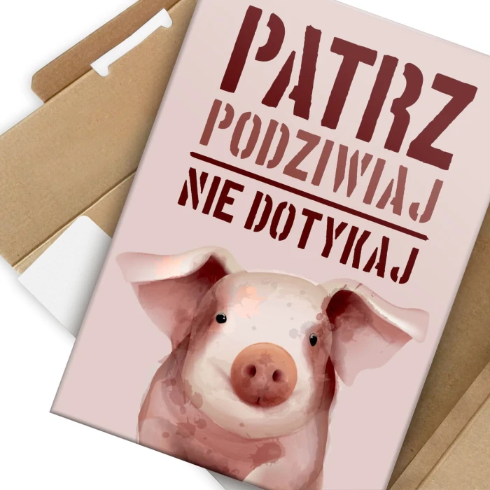 Plakat metalowy Patrz i podziwiaj Prezent