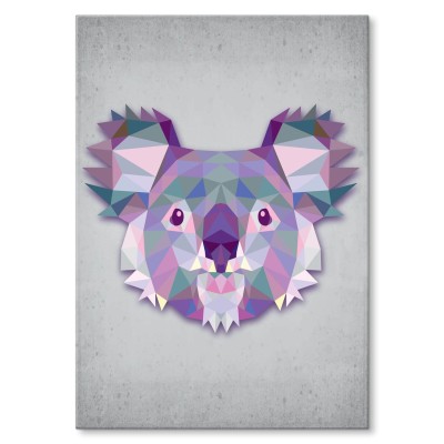 Plakat metalowy Panda Prezent
