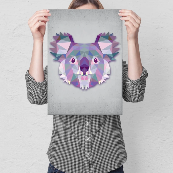 Plakat metalowy Panda Prezent