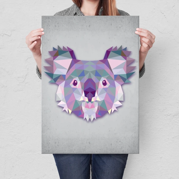 Plakat metalowy Panda Prezent