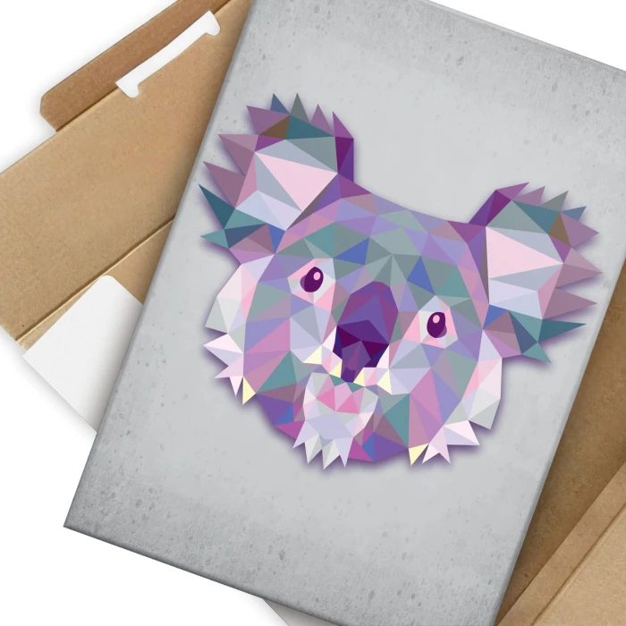 Plakat metalowy Panda Prezent