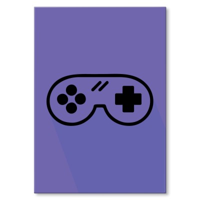 Plakat metalowy Pad joystick konsola Prezent