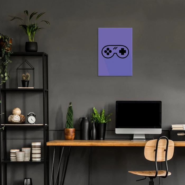 Plakat metalowy Pad joystick konsola Prezent