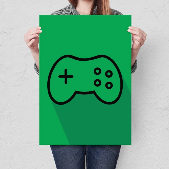Plakat metalowy Pad joystick konsola Prezent