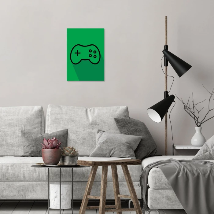 Plakat metalowy Pad joystick konsola Prezent