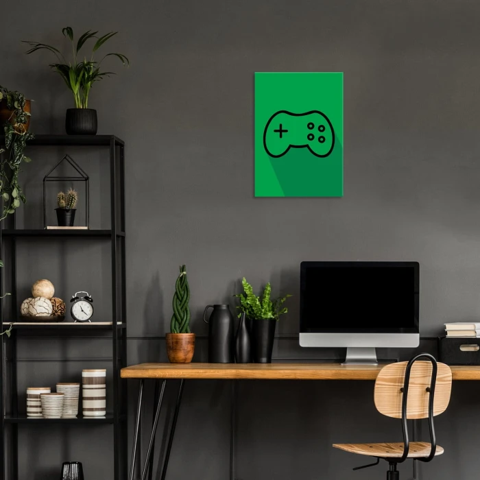 Plakat metalowy Pad joystick konsola Prezent