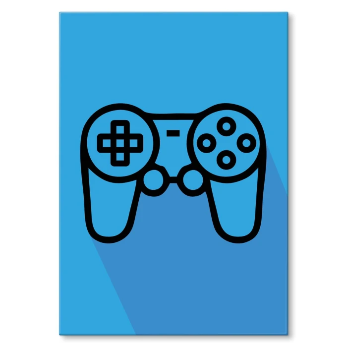 Plakat metalowy Pad joystick konsola Prezent