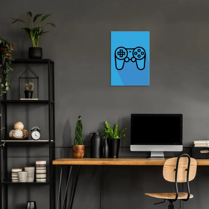 Plakat metalowy Pad joystick konsola Prezent