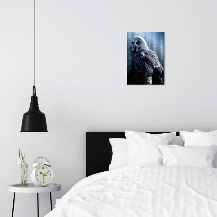 Plakat metalowy Nocna sowa Prezent