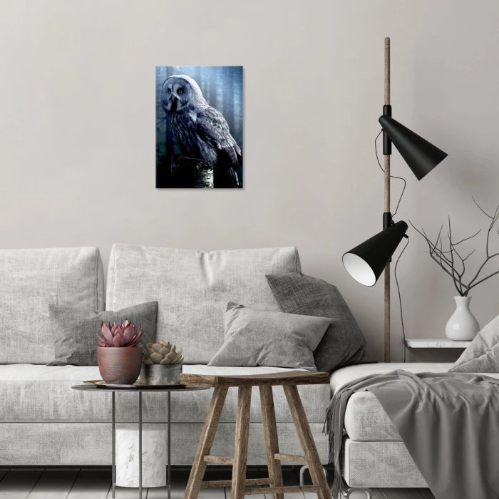 Plakat metalowy Nocna sowa Prezent